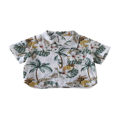 Baby Boys Floral Shirt – Cute Summer Top for Toddlers