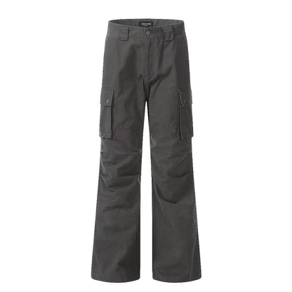 Men’s Retro Workwear Pants – High-Street Casual Versatile Trousers
