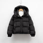Women’s Korean-Style Hooded Puffer Jacket – Warm Winter Coat for Cold Weather