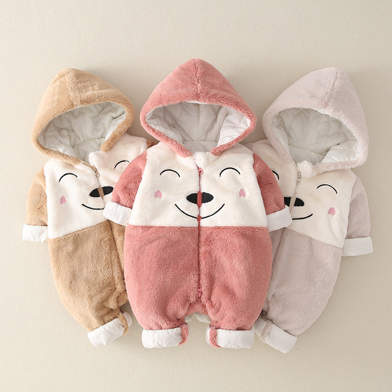 Baby Winter Thick Cotton Padded Jumpsuit Jacket