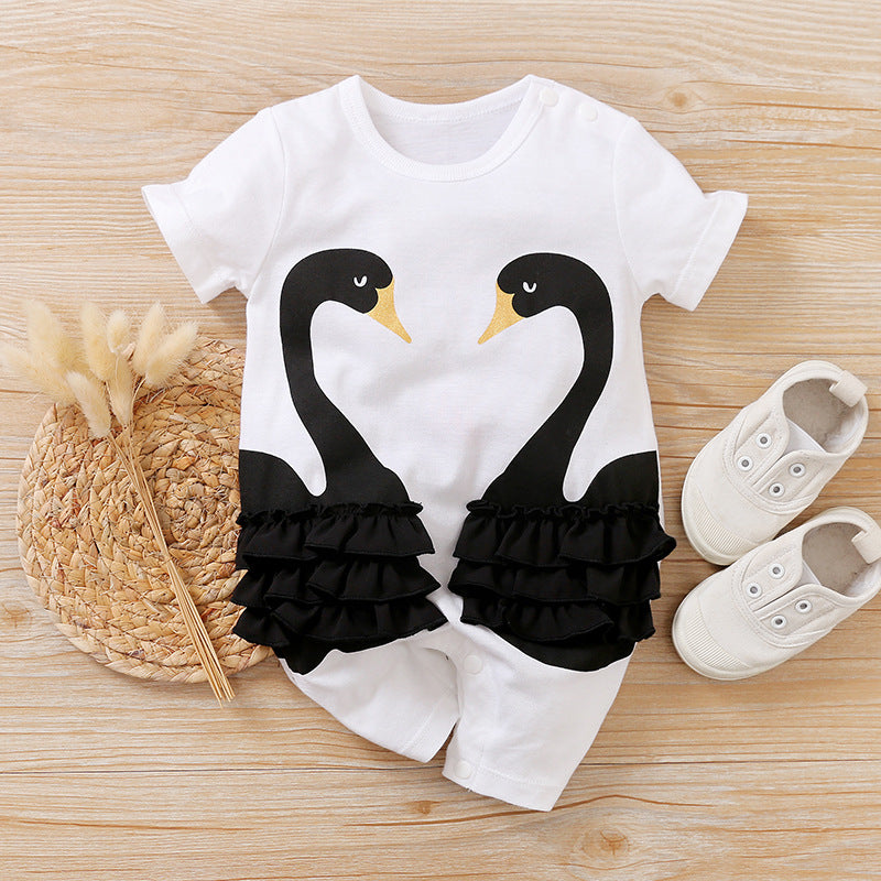 Baby Short Sleeve Onesie – Casual Infant Bodysuit for Newborns