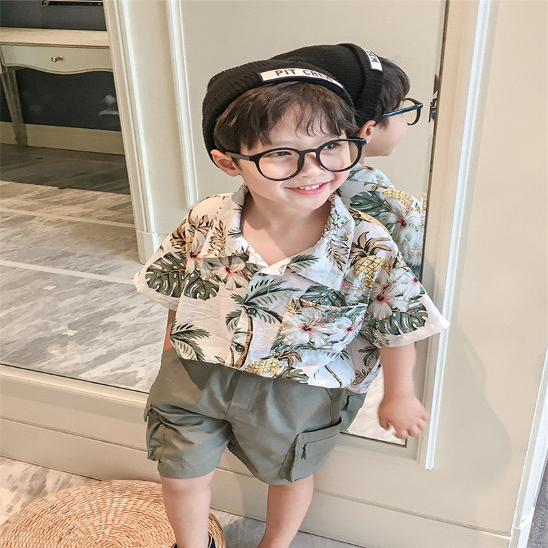 Baby Boys Floral Shirt – Cute Summer Top for Toddlers