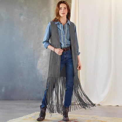 Women’s Slim-Fit Sleeveless Vest Jacket – Shawl Collar Layering Top