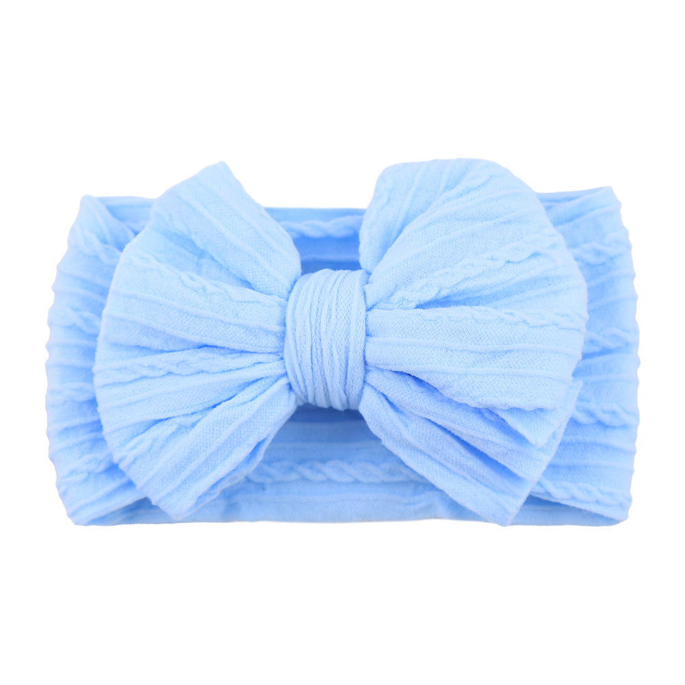 Handmade Baby Headbands – Soft Stretchy Nylon Hair Bands with Bows for Newborns and Toddlers