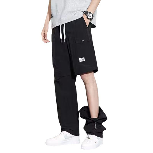 Men’s American Style 2-in-1 Detachable Overalls – Casual Workwear Jumpsuit