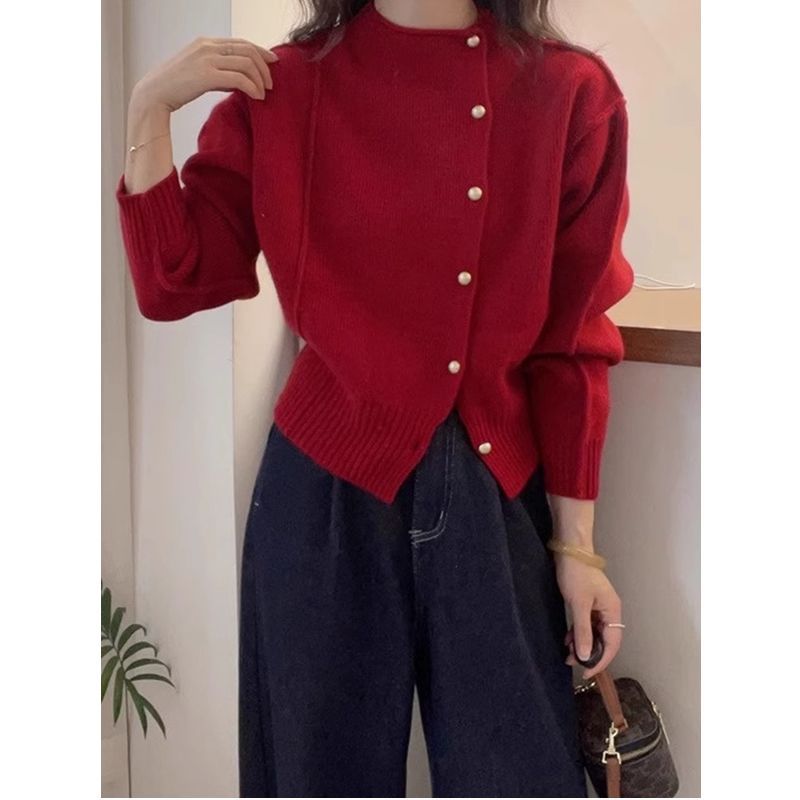 Women’s Warm Knitted Sweater – Figure-Flattering Base Pullover