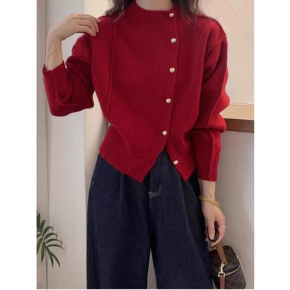 Women’s Warm Knitted Sweater – Figure-Flattering Base Pullover