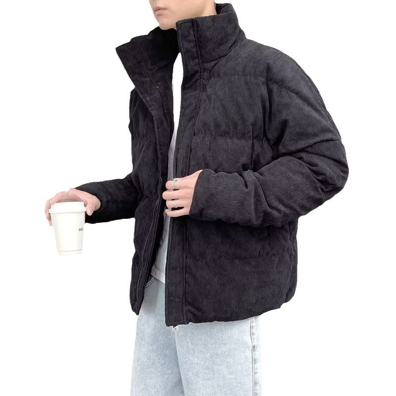 Men’s Stylish Warm Cotton-Padded Jacket – Trendy Sports & Casual Wear