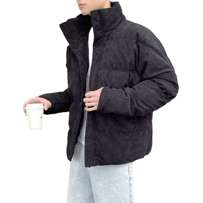 Men’s Stylish Warm Cotton-Padded Jacket – Trendy Sports & Casual Wear