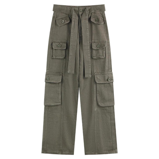 Women’s American Vintage Multi-Pocket Distressed Loose Cargo Pants