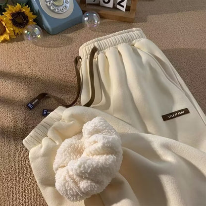 Men's Fleece-Lined Thickened Loose-Fit Casual Pants – Warm & Comfortable