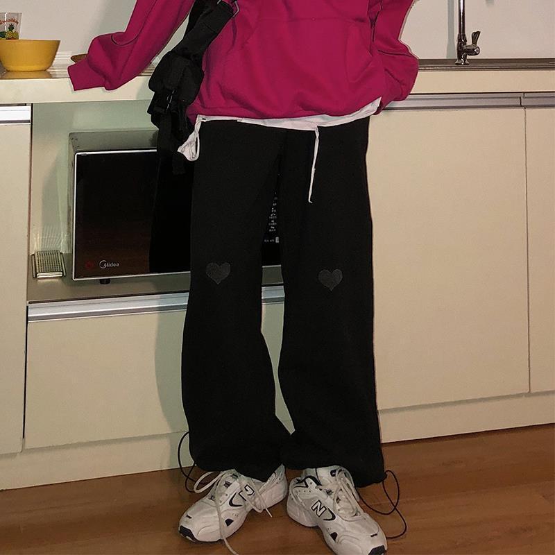 Women’s Loose High-Waisted Sweatpants – Lightweight Casual Lounge Pants