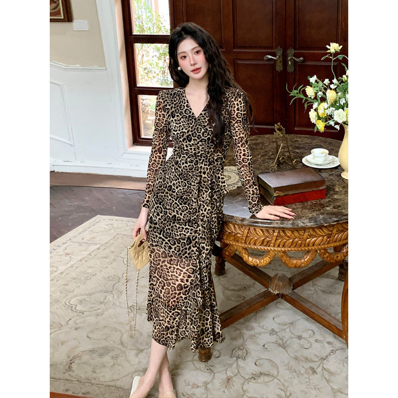 Autumn Women’s Waist-Tie Dress – New Fashion Casual Dress