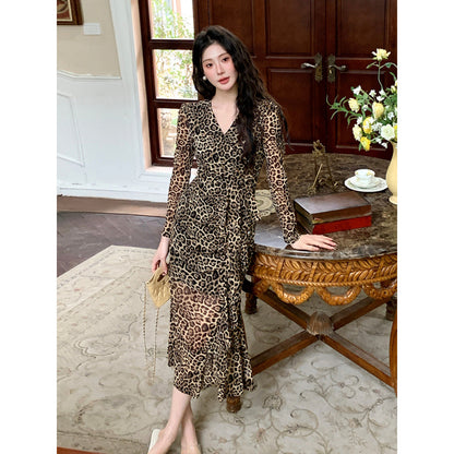 Autumn Women’s Waist-Tie Dress – New Fashion Casual Dress