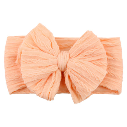 Handmade Baby Headbands – Soft Stretchy Nylon Hair Bands with Bows for Newborns and Toddlers