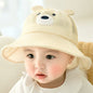 Grid Pattern Sun Protection Basin Hat – Lightweight Summer Baby Hat
