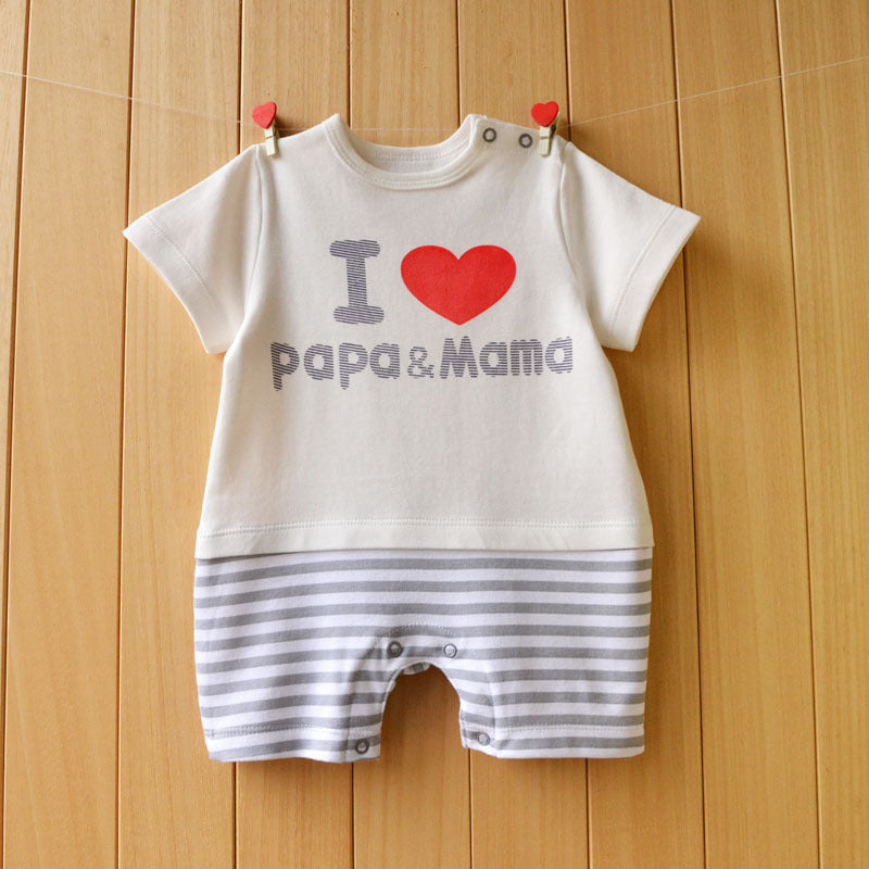 Baby Short Sleeve Onesie – Casual Infant Bodysuit for Newborns
