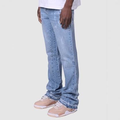 Men’s Straight-Leg Denim Pants – Street Style Casual Jeans