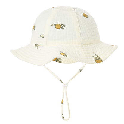 Baby Cotton Bucket Hat – Soft Breathable Sun Protection Basin Hat
