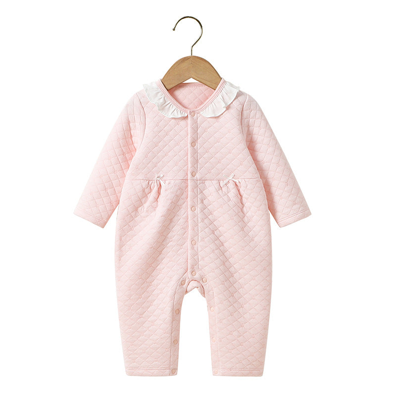 Baby Girl Korean Style Jumpsuit – Cute Romper for Infants