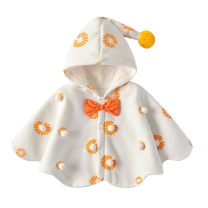 Children’s Hooded Shawl Quilt – Cute Princess Fan Baby Blanket
