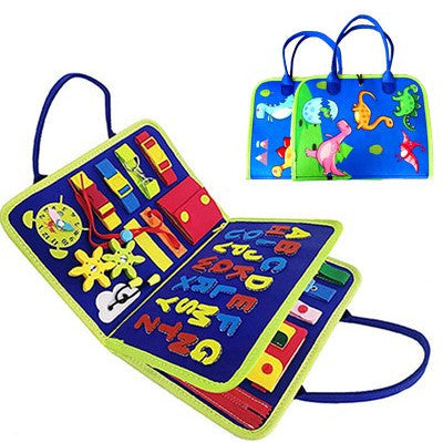 Early Learning Busy Board for Children – Dressing & Buttoning Toy