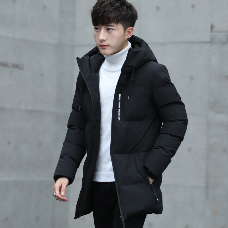 Men’s Fashionable Hooded Down Jacket – Warm Winter Outerwear Coat