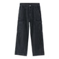 Men’s American Retro Loose Casual Workwear Jeans – Wholesale Durable Street Style Pants