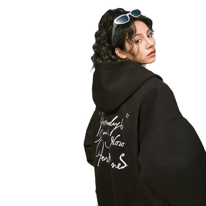 Unisex Zip-Up Hoodie – Trendy High-Street Hooded Cardigan for Couples