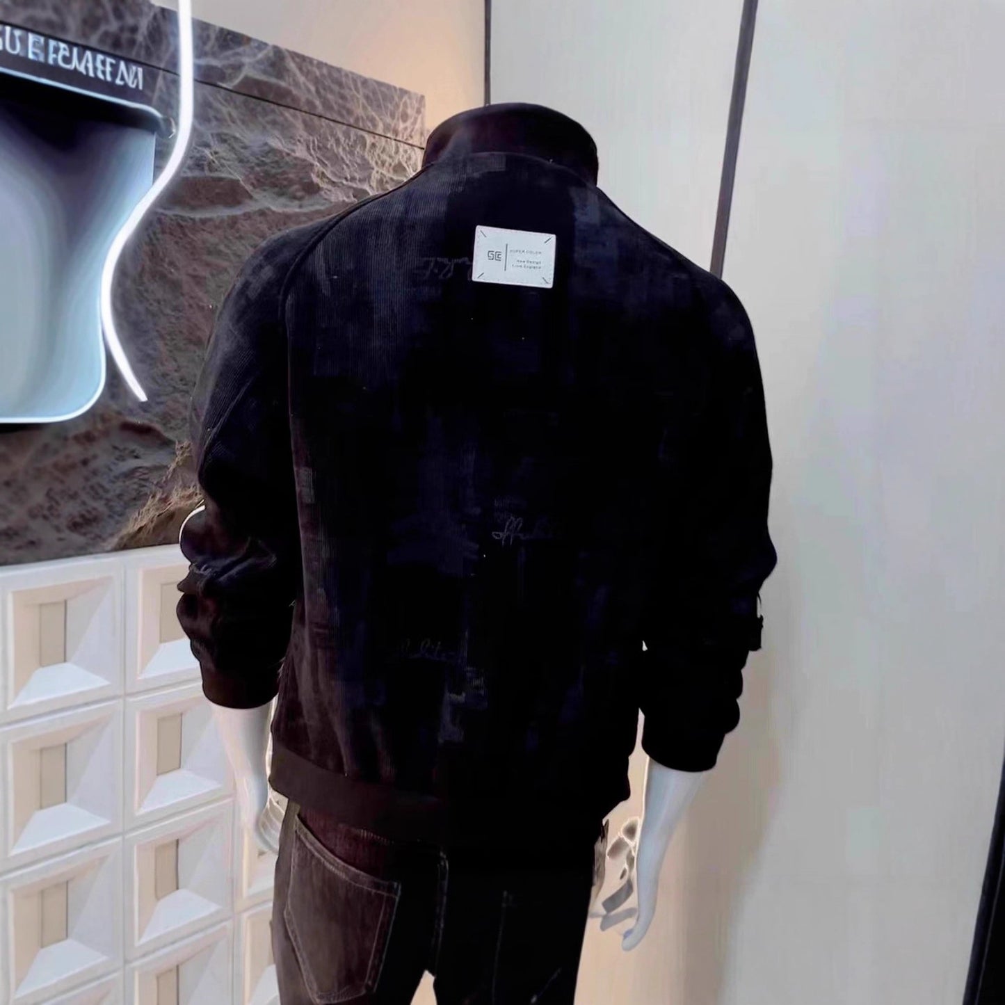 Men’s Luxury Patterned Casual Long-Sleeve Jacket – Stylish Fashion Outerwear