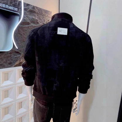 Men’s Luxury Patterned Casual Long-Sleeve Jacket – Stylish Fashion Outerwear