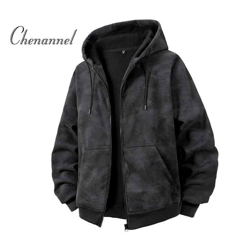 Men’s Slim Fit Zip-Up Hoodie | Long Sleeve Hooded Sweatshirt Casual Sportswear Jacket
