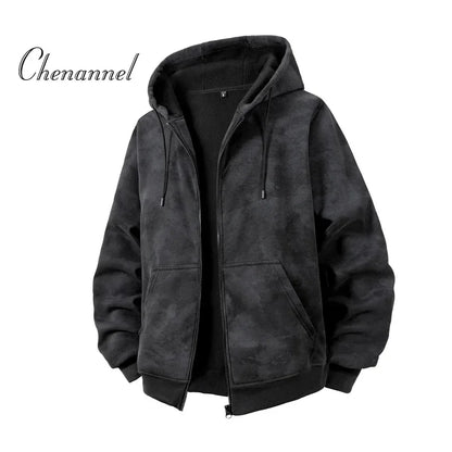 Men’s Slim Fit Zip-Up Hoodie | Long Sleeve Hooded Sweatshirt Casual Sportswear Jacket