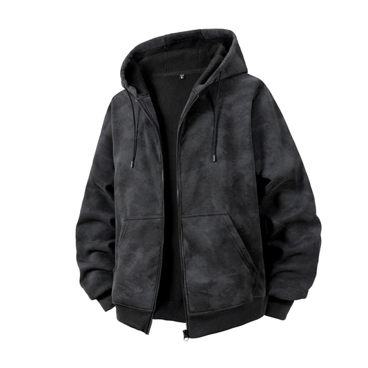 Men’s Zip-Up Hooded Sweatshirt | Slim Fit Long Sleeve Hoodie Jacket for Casual & Sportswear