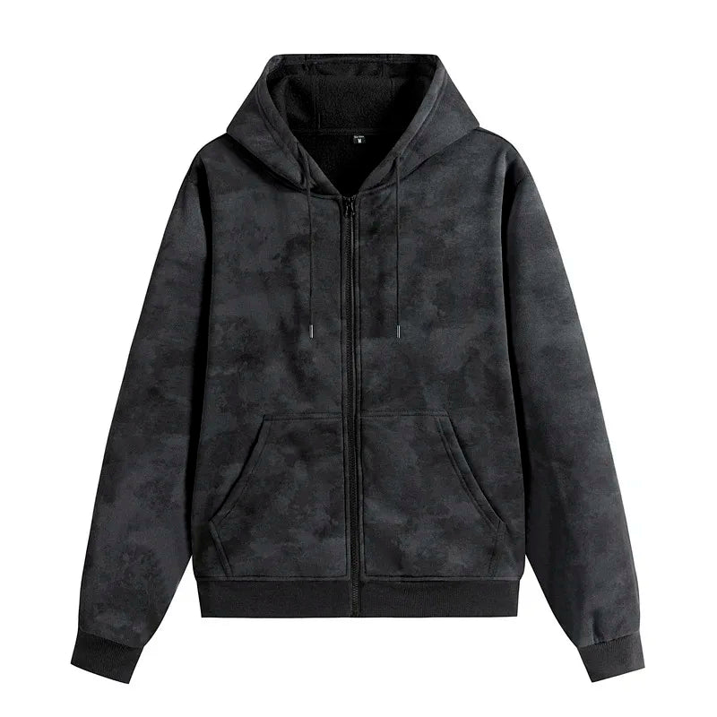 Men’s Slim Fit Zip-Up Hoodie | Long Sleeve Hooded Sweatshirt Casual Sportswear Jacket