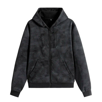 Men’s Slim Fit Zip-Up Hoodie | Long Sleeve Hooded Sweatshirt Casual Sportswear Jacket