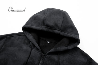 Men’s Slim Fit Zip-Up Hoodie | Long Sleeve Hooded Sweatshirt Casual Sportswear Jacket