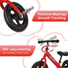 Balance Bike for Toddlers – Lightweight No-Pedal Bike with Adjustable Seat & Handlebar, Ages 3-6, Perfect Birthday Gift