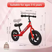 Balance Bike for Toddlers – Lightweight No-Pedal Bike with Adjustable Seat & Handlebar, Ages 3-6, Perfect Birthday Gift