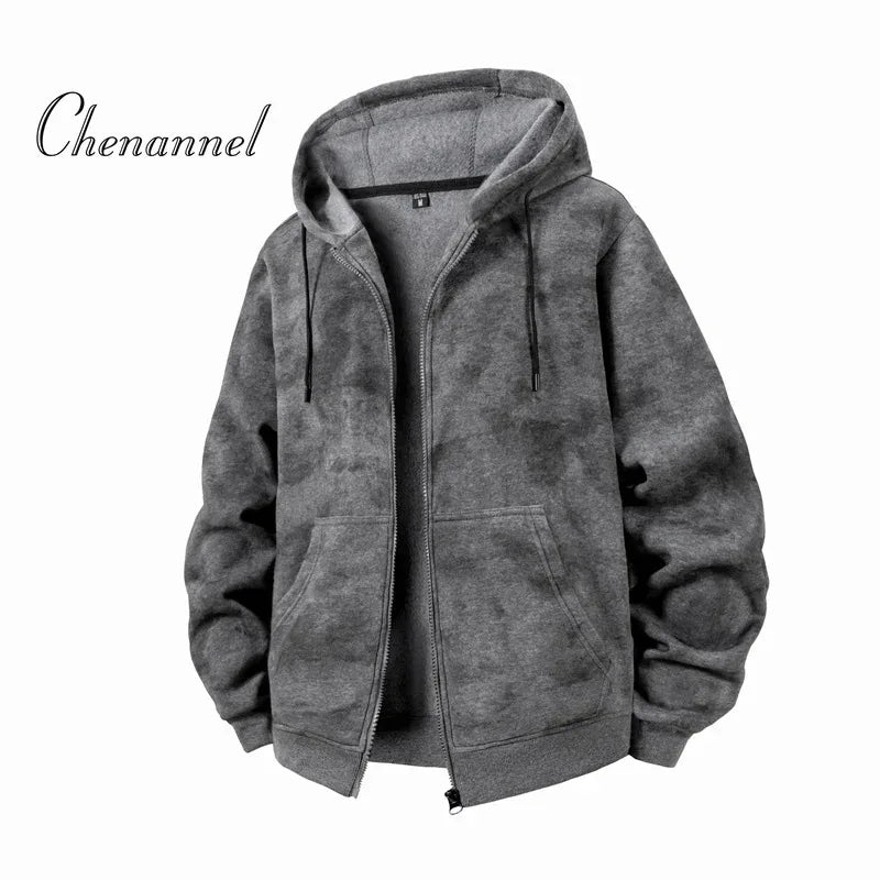 Men’s Slim Fit Zip-Up Hoodie | Long Sleeve Hooded Sweatshirt Casual Sportswear Jacket
