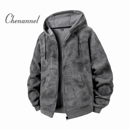 Men’s Slim Fit Zip-Up Hoodie | Long Sleeve Hooded Sweatshirt Casual Sportswear Jacket