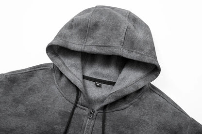 Men’s Zip-Up Hooded Sweatshirt | Slim Fit Long Sleeve Hoodie Jacket for Casual & Sportswear