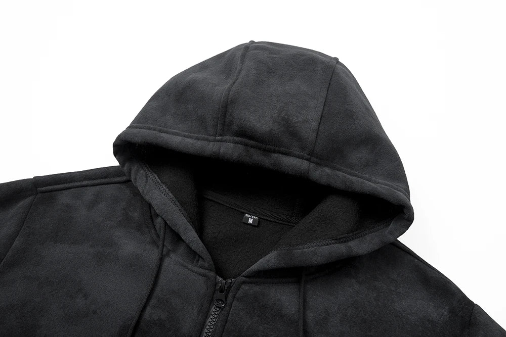 Men’s Zip-Up Hooded Sweatshirt | Slim Fit Long Sleeve Hoodie Jacket for Casual & Sportswear