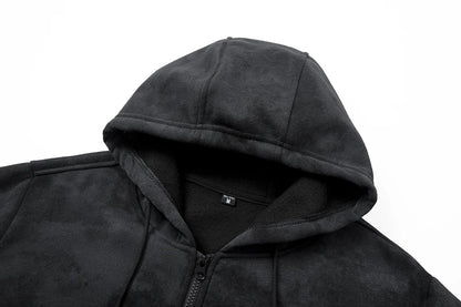 Men’s Zip-Up Hooded Sweatshirt | Slim Fit Long Sleeve Hoodie Jacket for Casual & Sportswear