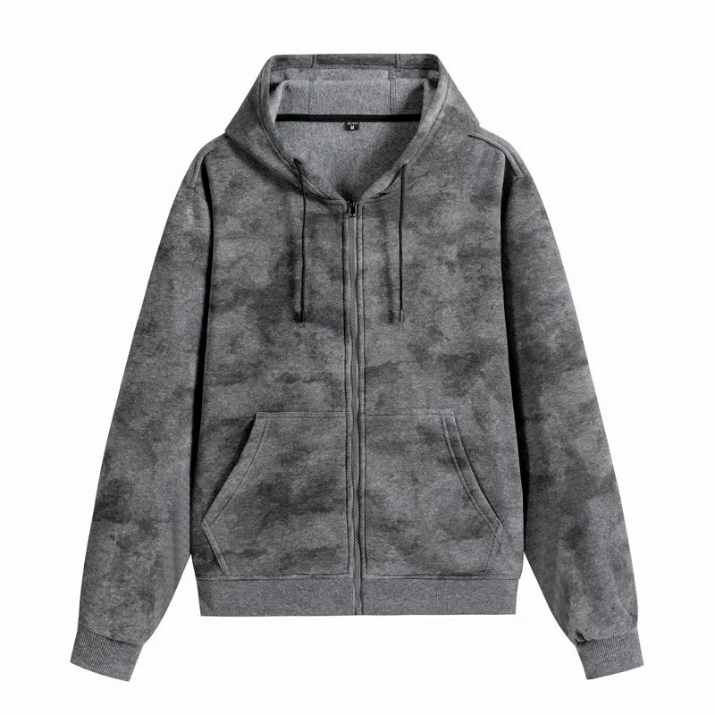 Men’s Slim Fit Zip-Up Hoodie | Long Sleeve Hooded Sweatshirt Casual Sportswear Jacket