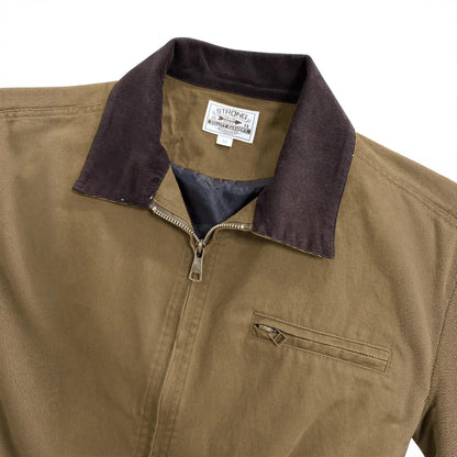 Men’s Turn-Down Collar Jacket – Washed Tooling Coat for Spring & Autumn