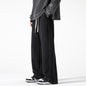 Men’s Loose-Fit Wide-Leg Sweatpants – Straight-Leg Draped Athletic Trousers