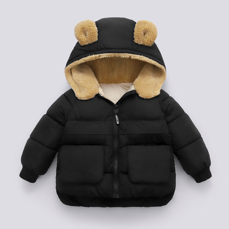 Kids Autumn & Winter Hooded Jacket – Warm Thick Coat for Children