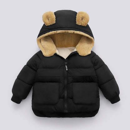 Kids Autumn & Winter Hooded Jacket – Warm Thick Coat for Children