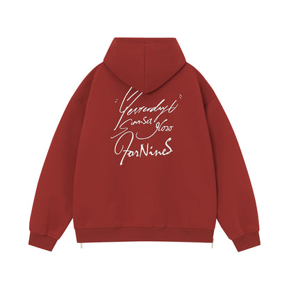 Unisex Zip-Up Hoodie – Trendy High-Street Hooded Cardigan for Couples